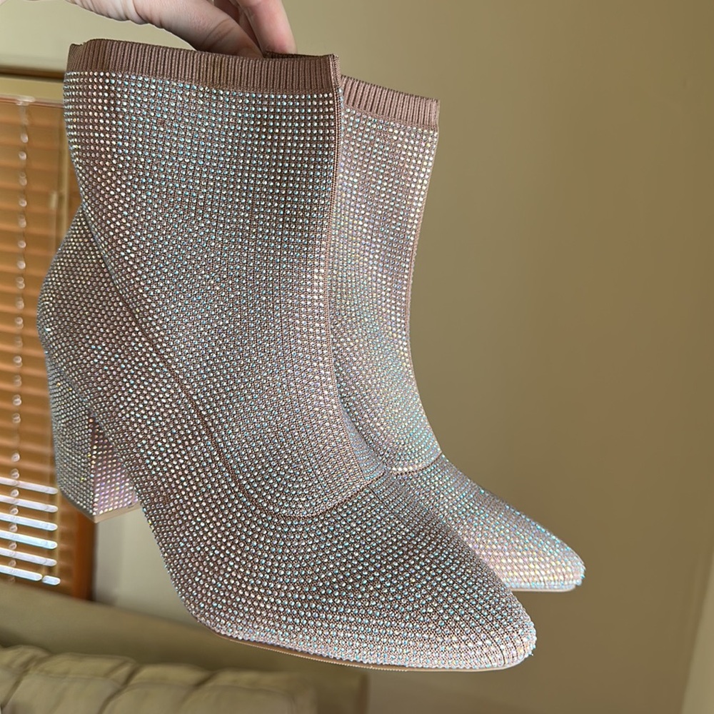 Torrid 11 STRETCH KNIT EMBELLISHED BOOTIE (WW) - Picture 16 of 16